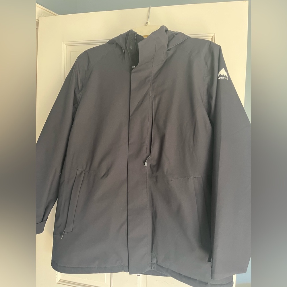 Women’s Black Burton Jet Ridge Hooded Snowboard Winter Coat Jacket Size XL